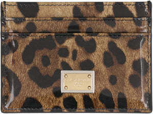 Printed leather card holder-1